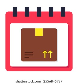 Trendy design icon of logistic schedule