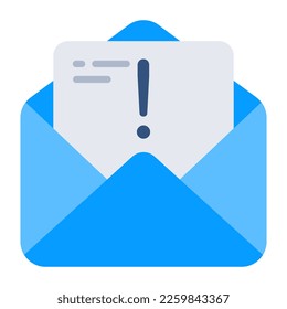Icono de diseño de moda de error de correo 