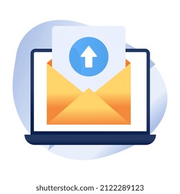 Icono de diseño de moda de envío de correo

