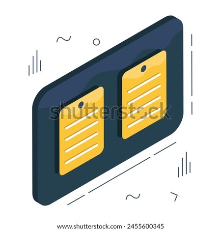 Trendy design icon of noticeboard 

