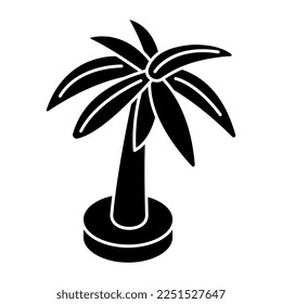 Trendy Design Icon der Palme 