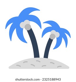 Trendy design icon of palm tree 