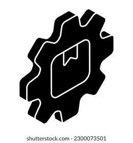 Trendy design icon of parcel management 