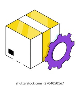 Trenddesign-Ikone der Paketverwaltung 