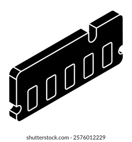 A trendy design icon of ram
