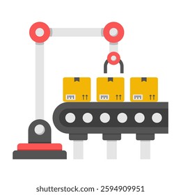 Trendy design icon of robot picking