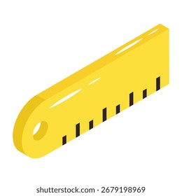 Trendy design icon of ruler