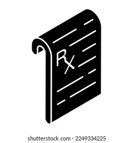 Trendy design icon of rx