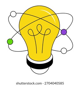 Icono de diseño de moda de la idea de la ciencia 