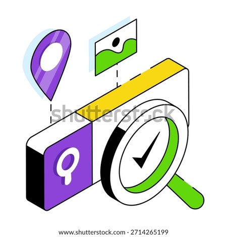 Trendy design icon of search box