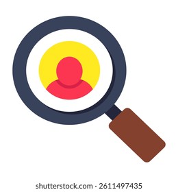 A trendy design icon of search user