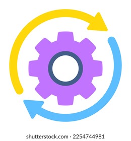 Icono de diseño de moda para configurar la actualización 