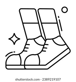 Trendy design icon of shoes