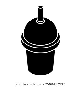 Um ícone de design moderno de refrigerante