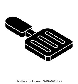 A trendy design icon of spatula