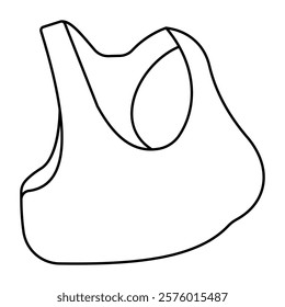 A trendy design icon of sports bra