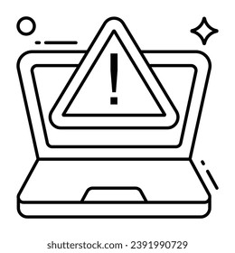 Trendy design icon of system error
