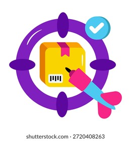 Icono de diseño de moda de la parcela objetivo 