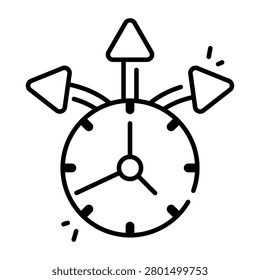 Trendy design icon of time network  