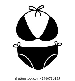 A trendy design icon of undergarments

