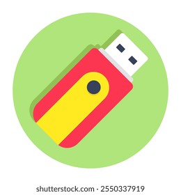 Um ícone de design moderno de usb