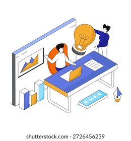 Trendy design illustration of creative project 