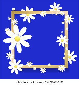 Trendy Design Page Template with square paper frame