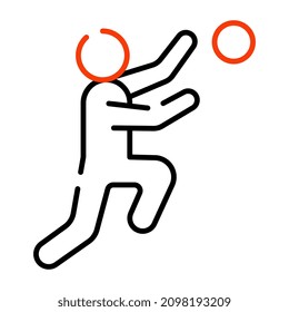 Trendy design of playing man 

