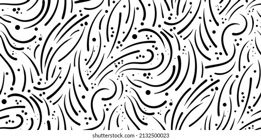 Trendy design. Seamless vector pattern. Freehand drawing. Perfect for wallpaper, screen background, site background, wrapping paper, fabric and surface design.