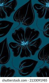Trendy design. Seamless vector pattern. Flowers background. Freehand drawing. Perfect for wallpaper, screen background, site background, wrapping paper, fabric and surface design.