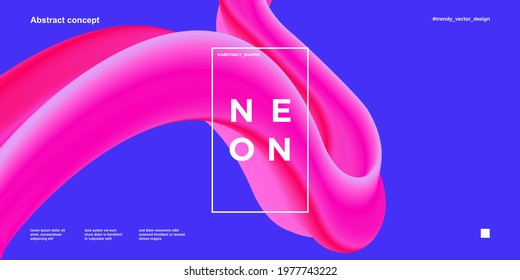 Trendy design template with colourful  fluid and liquid shapes. Abstract gradient backgrounds. Applicable for covers, websites, flyers, presentations, banners. Vector illustration. Eps10