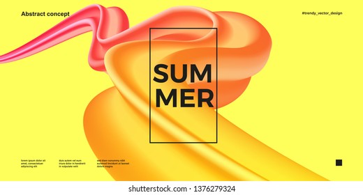Trendy design template with fluid and liquid shapes. Abstract gradient backgrounds. Applicable for covers, websites, flyers, presentations, banners. Vector illustration. Eps10