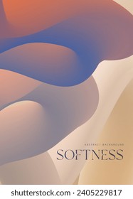 Trendy Design-Vorlage mit flüssig flüssigen Formen. Vektor Abstrakte Sandtöne Farbverlauf-Hintergründe mit Blau, Orange und Beige. Gut für Deckung, Website, Banner, Flyer, Präsentation,