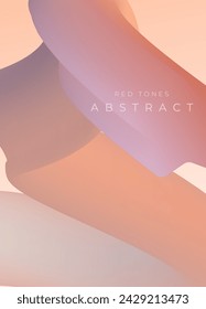 Plantilla de diseño de moda con formas onduladas líquidas fluidas. Vector Fondos de degradado de tonos pastel abstractos con colores naranja y púrpura. Bueno para la cubierta, sitio web, banner, flyer, presentación,
