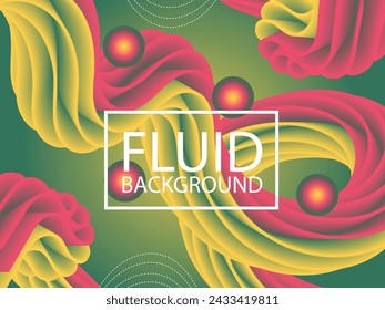 Trendy design template with fluid and liquid shapes. Abstract gradient backgrounds. 