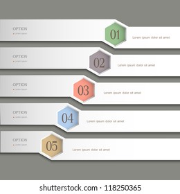 Trendy Design template. Vector website layout