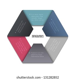 Trendy Design template for website templates, infographics and graphic business design. Vector EPS10