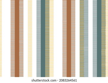 Trendy design vector abstract autumn stripes color block geometric background, Vector seamless pattern. Modern stylish texture.