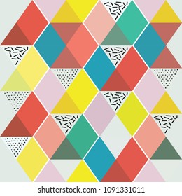 Trendy design vector abstract color block geometric background