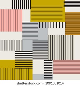Trendy Design Vector Abstract Color Block Geometric Background