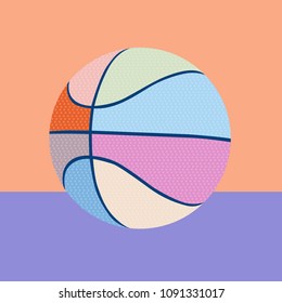 Trendy design vector abstract color block geometric background