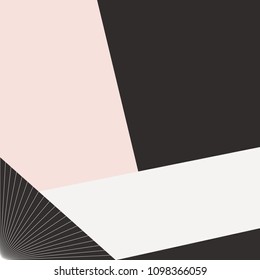 Trendy design vector abstract color block geometric background