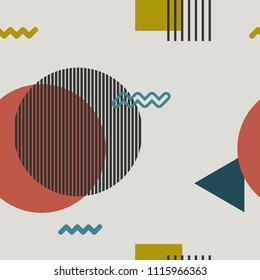 Trendy design vector abstract color block geometric background