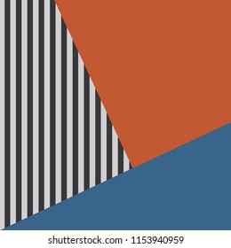 Trendy design vector abstract color block geometric background