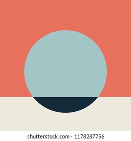 Trendy Design Vector Abstract Color Block Geometric Background