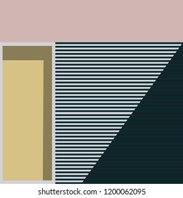 Trendy design vector abstract color block geometric background