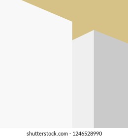 Trendy design vector abstract color block geometric background