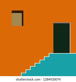 Trendy design vector abstract color block geometric background