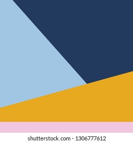 Trendy design vector abstract color block paper geometric background