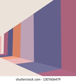 Trendy design vector abstract color block geometric background